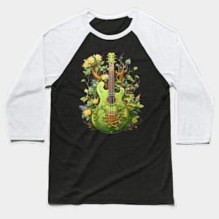 Acoustic Guitar Tree Of Life Guitar Player Guitarist Baseball T-Shirt